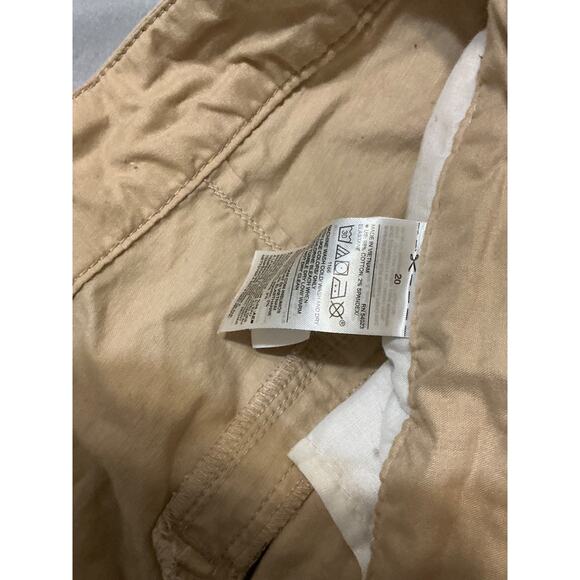 Old Navy Shorts Beige Size 20 Cotton Chino Flat Front Pockets - Picture 4 of 7